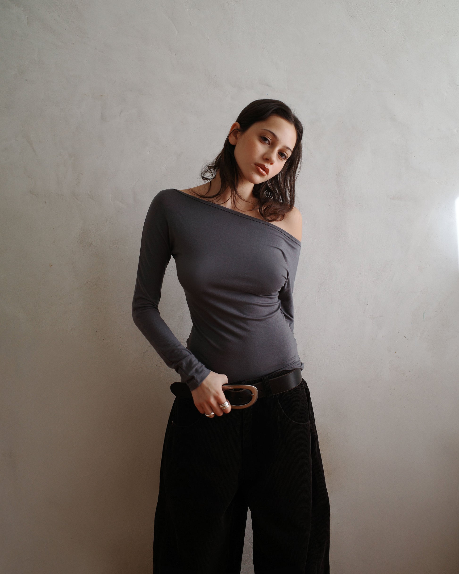 PARADIS top - grey - uniform person