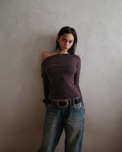 PARADIS top - purple - uniform person