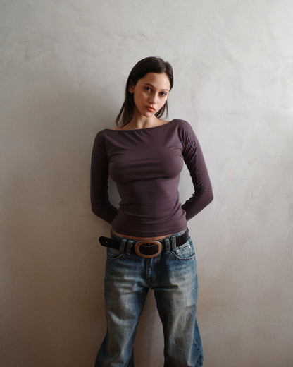 PARADIS top - purple - uniform person