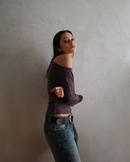 PARADIS top - purple - uniform person