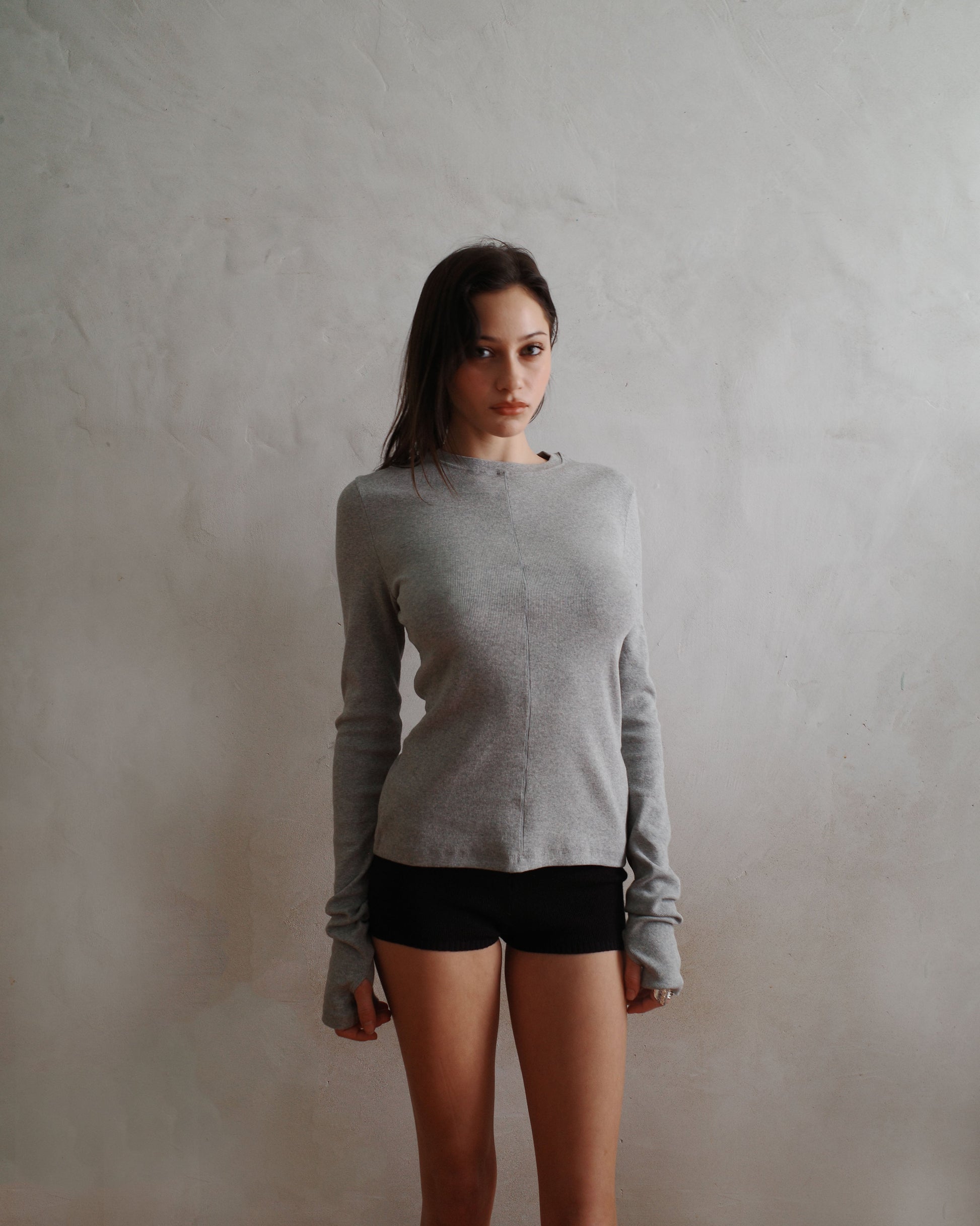 CAPAS long sleeve tee - Grey - uniform person