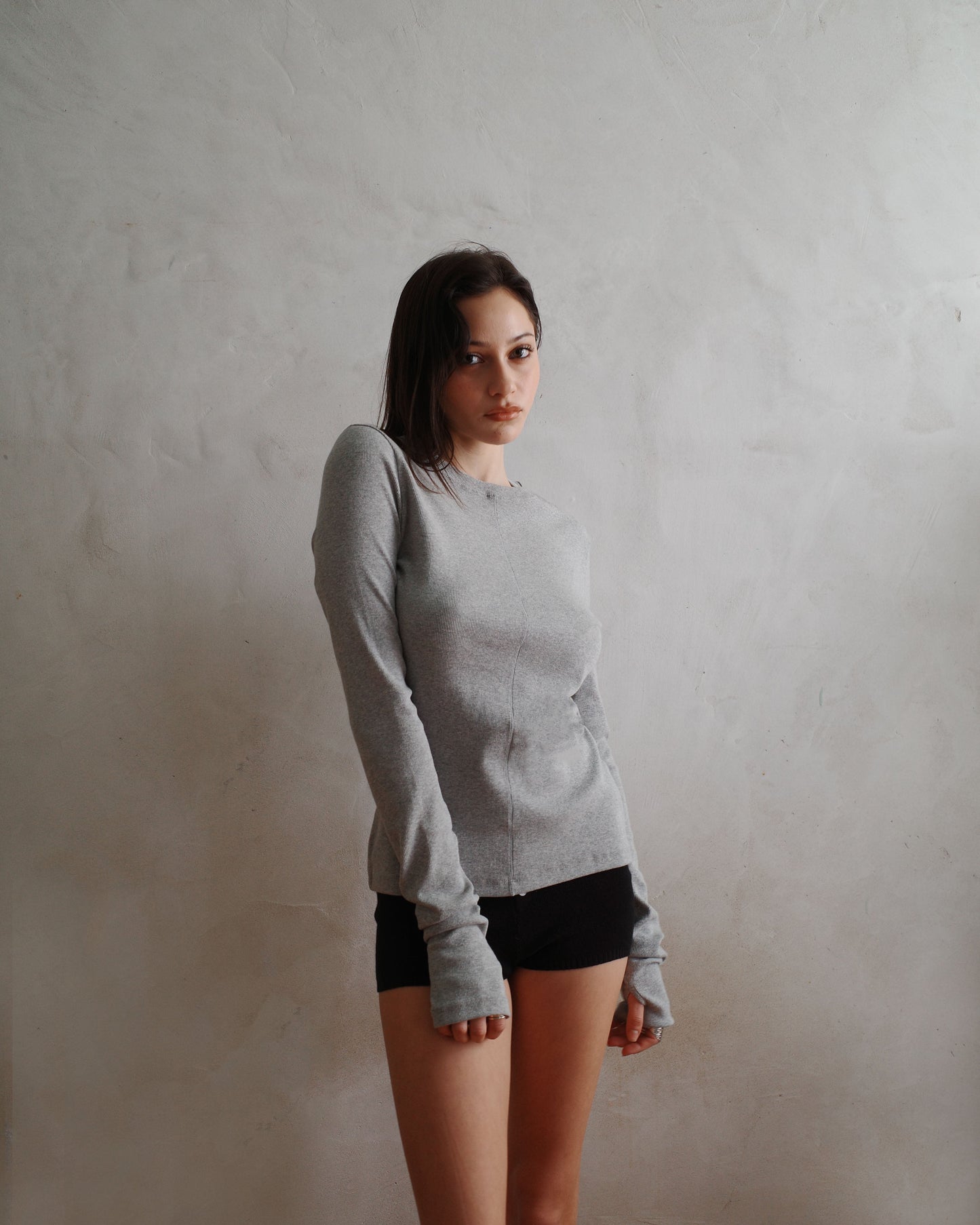 CAPAS long sleeve tee - Grey - uniform person