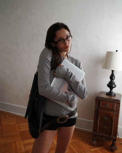 CAPAS long sleeve tee - Grey - uniform person