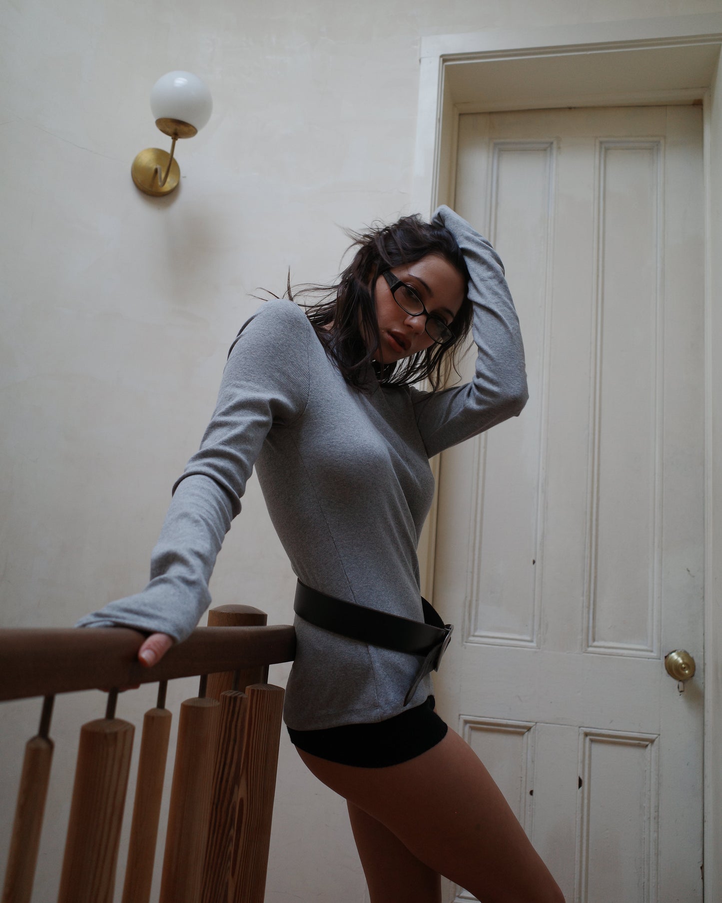 CAPAS long sleeve tee - Grey - uniform person