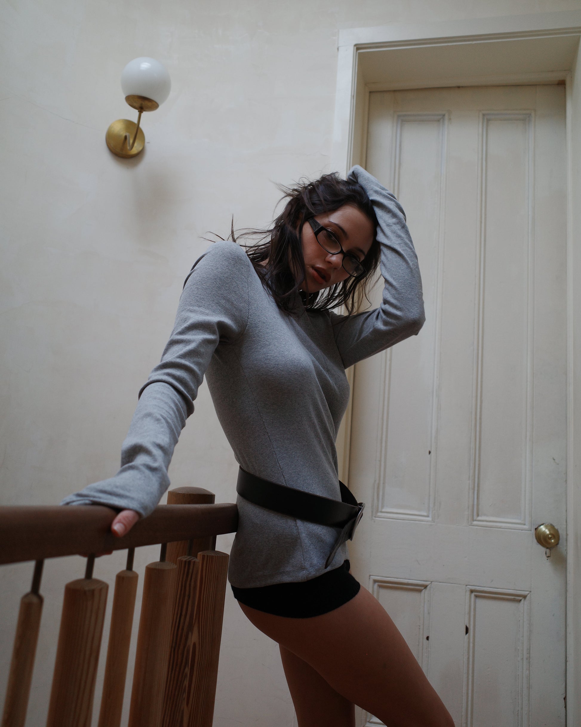 CAPAS long sleeve tee - Grey - uniform person