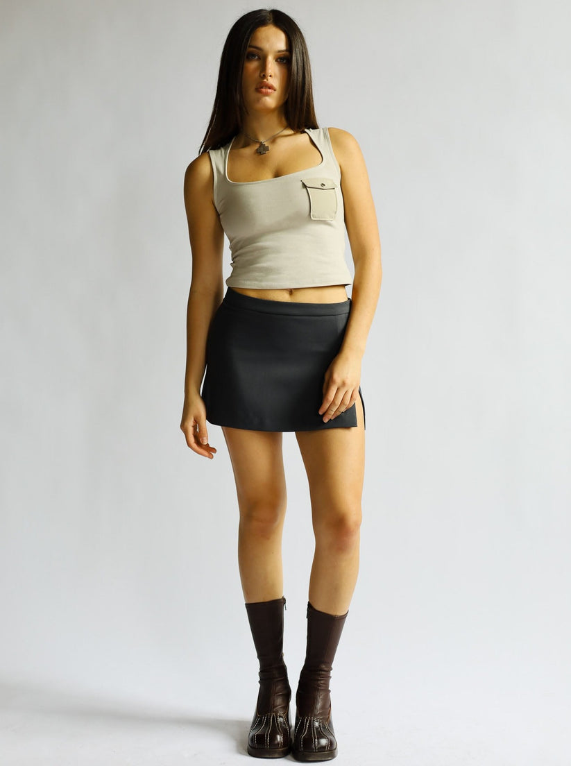 UNIFORM mini skirt - uniform grey – uniform person