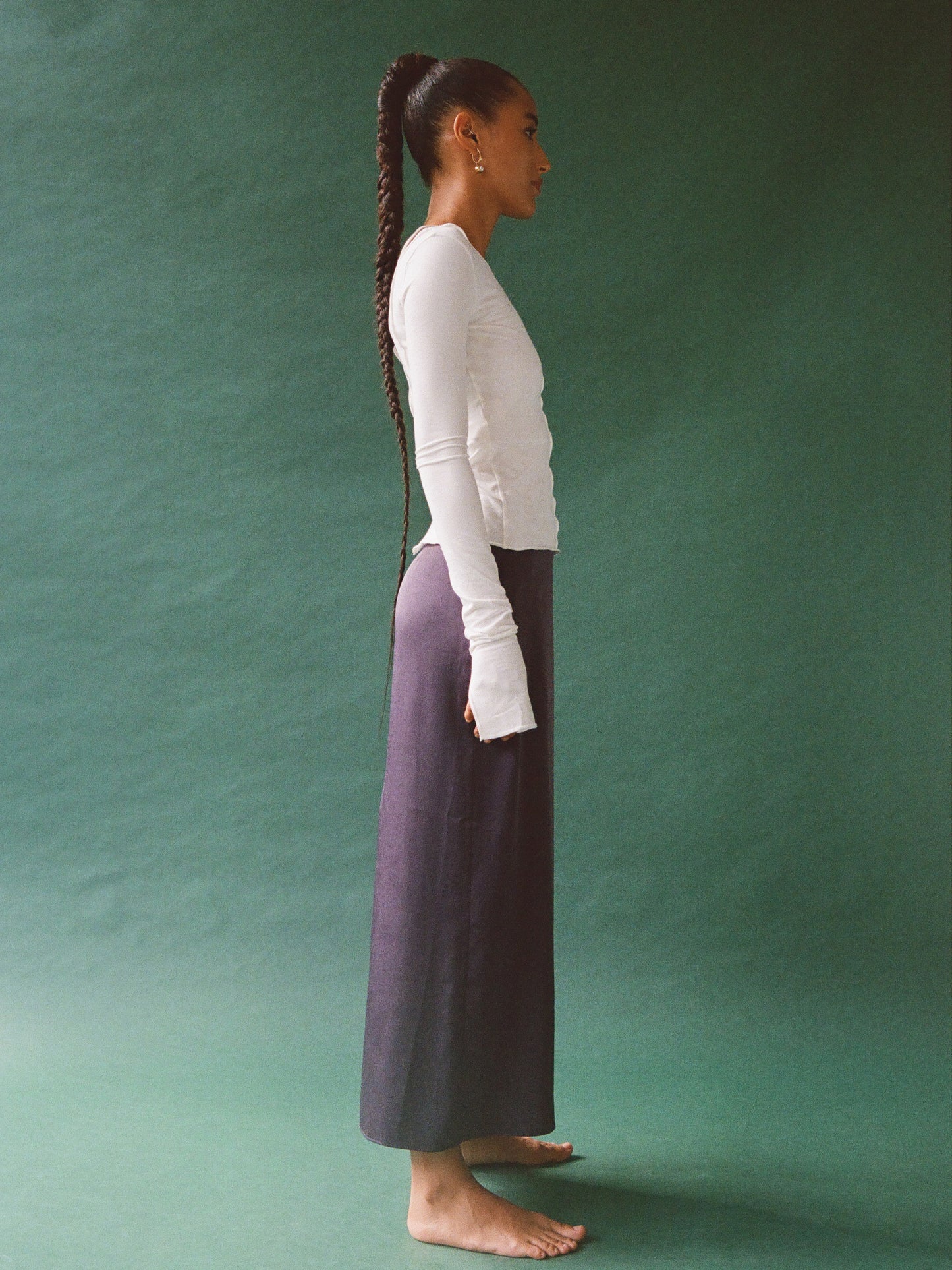 LUMI long skirt with back slit