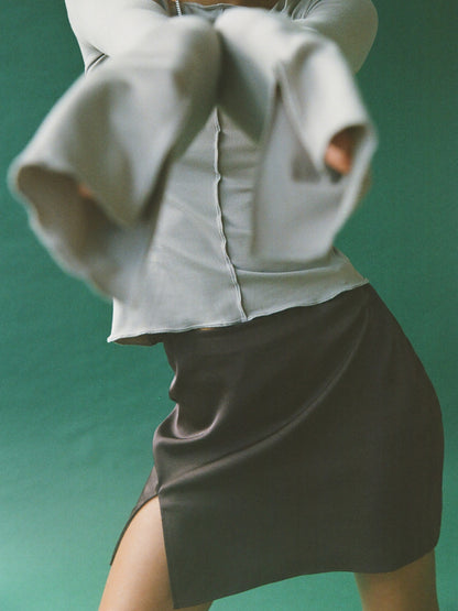 JENNY mini skirt with side slit