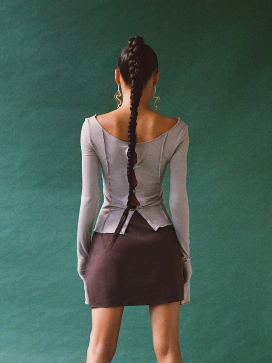 JENNY mini skirt with side slit
