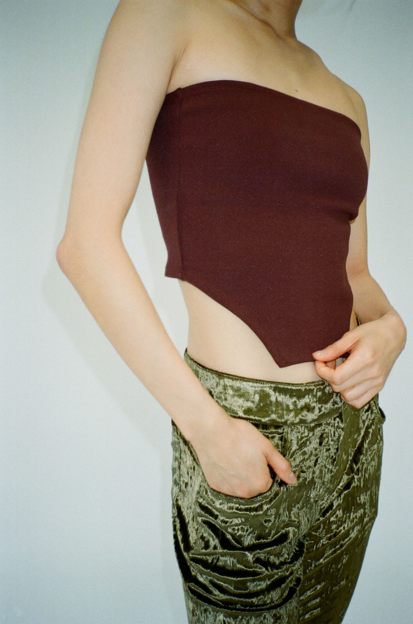 YOKO tube top - brown