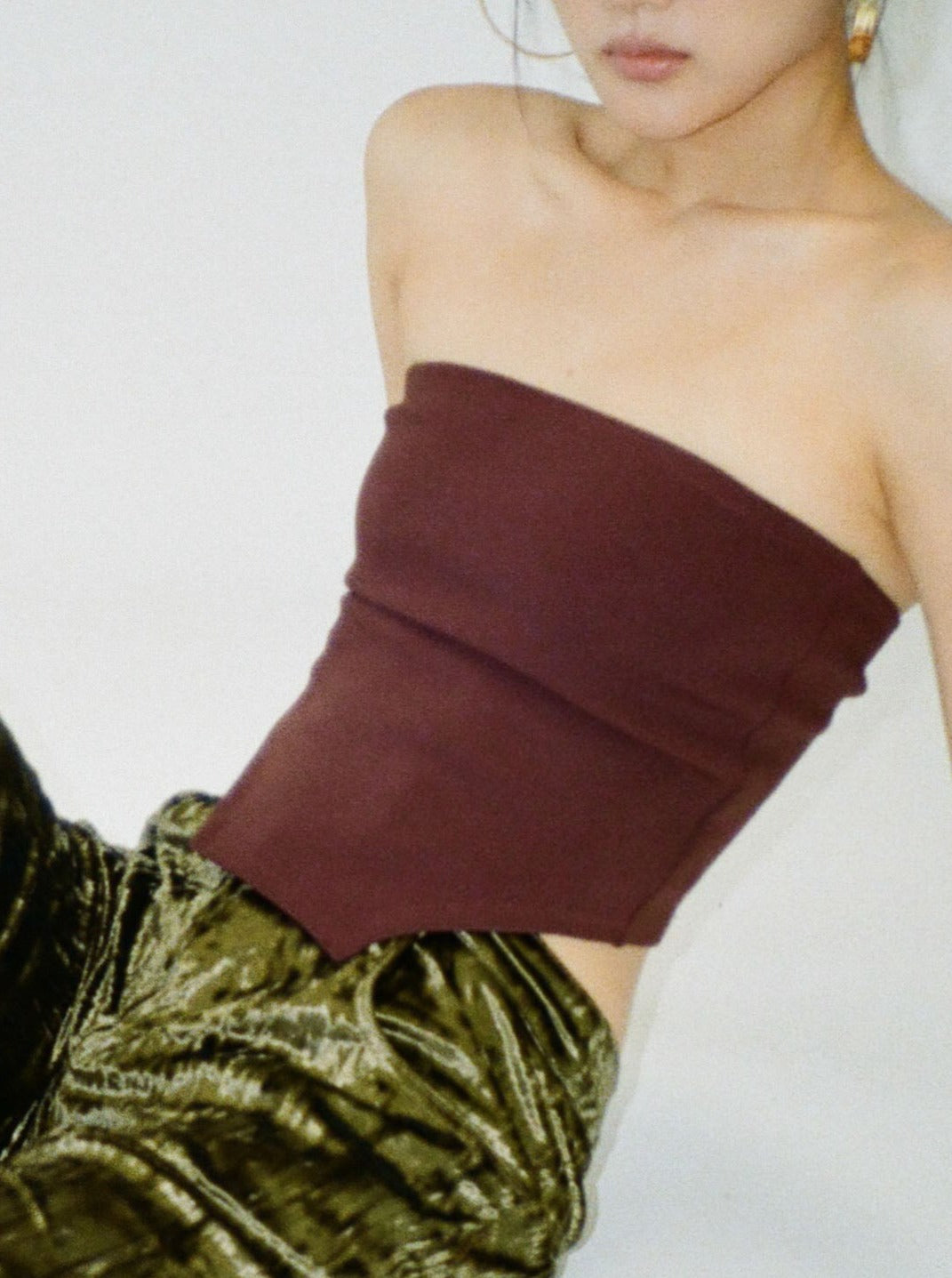 YOKO tube top - brown